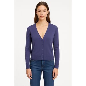Banana Republic Cardigan Women's S Periwinkle Blue Lightweight V Neck Classic